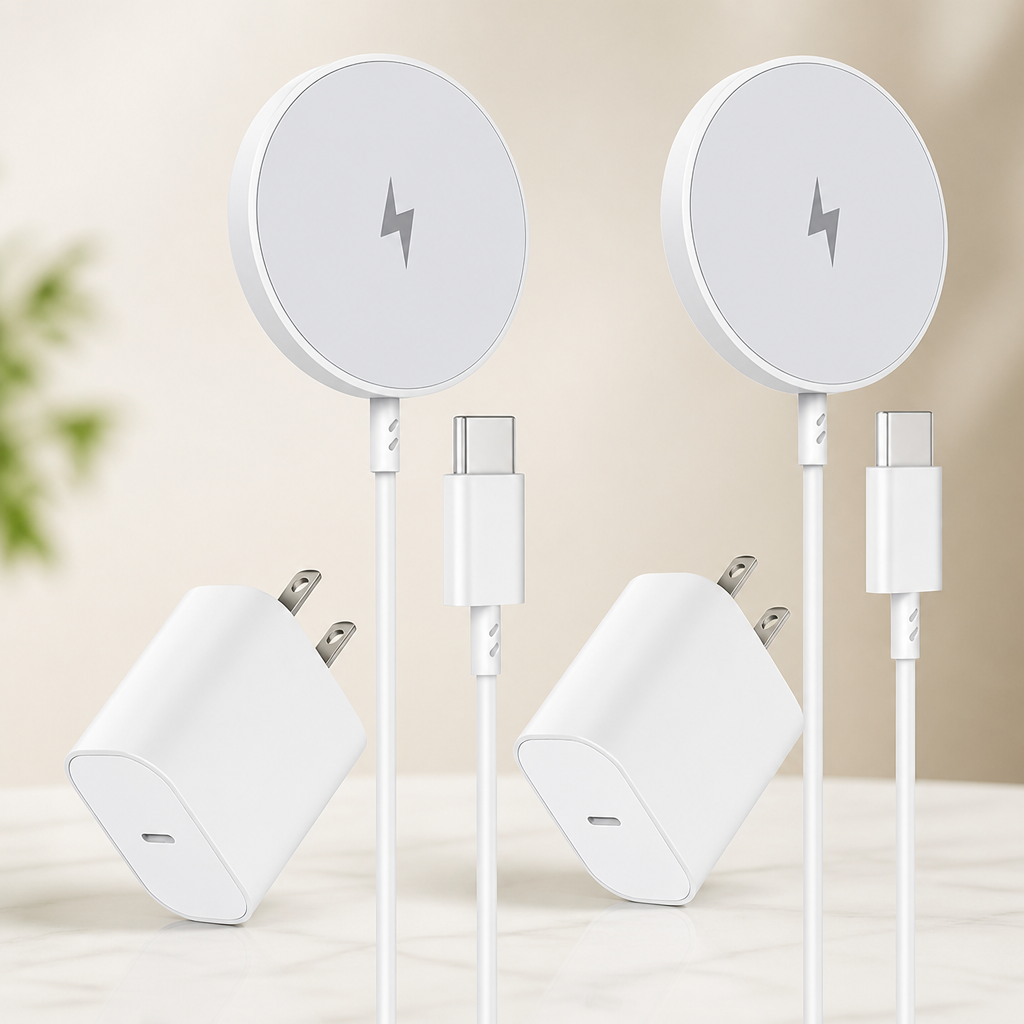 Magnetic Wireless Charger for iPhone 16 15 Wireless Charging,Fast Mag-Safe Charger 2Pack 6FT with Apple USB C Charging Block for iPhone 16 Pro Max/16Pro/15 Pro/16/15/14/13/12/Plus/AirPods 3/2/Pro 2