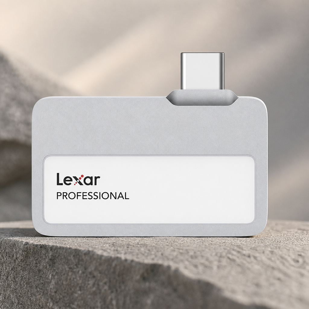 Lexar 2TB Professional Go Portable SSD, Supports Apple 4K 60fps ProRes, Up to 1050MB/s, USB 3.2 Gen 2, Rugged, IP65, Ultracompact, Compatible w/iPhone 15/16 (Not 17), External SSD (LSL400X002T-RNSNU)