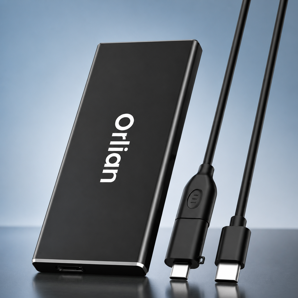 Orlian 500GB External Portable SSD Solid State Drive USB 3.1 Gen 2 Up to 500MB/s High-Speed Solid State Drive for Phone, Windows, Android, PC and More