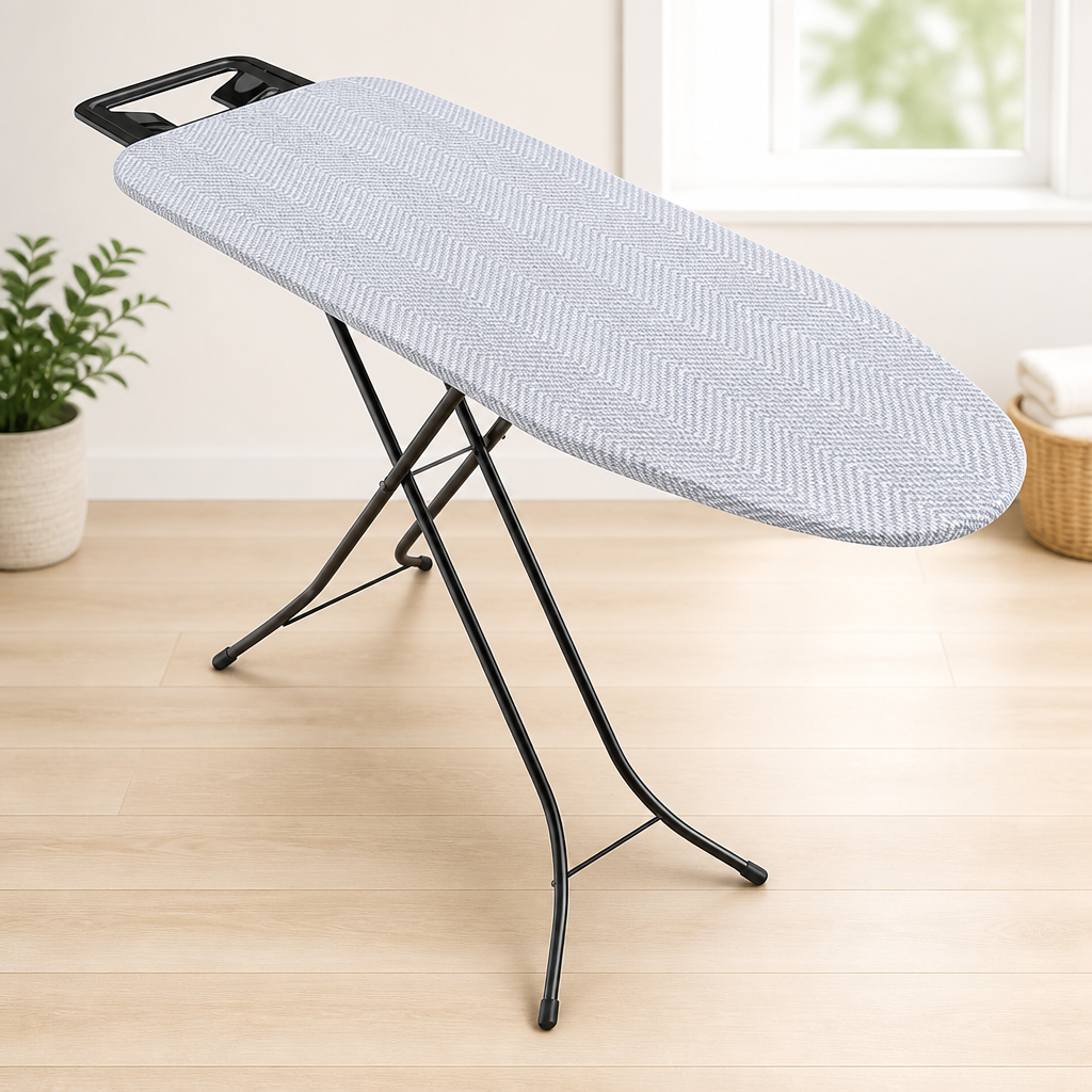 Ironing Board Full Size | Heavy Duty Iron Board with Multi-Layer Cover Pad - Height Adjustable Iron Table, Safety Iron Rest, Ironing Boards for Laundry Room or Dorm Use (43x13)